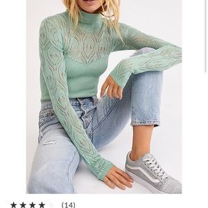 Pretty In Pointelle Free People bodysuit